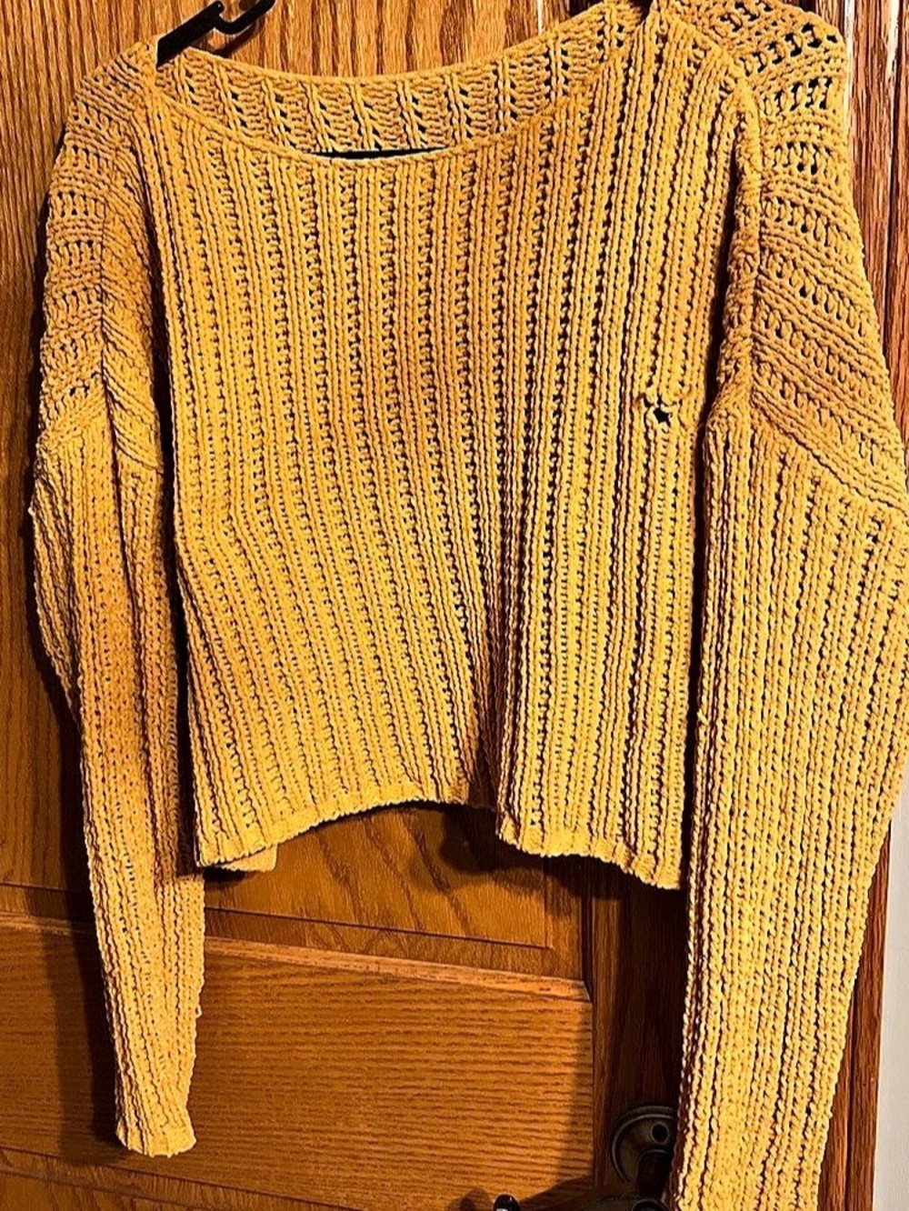 Forever 21 Ribbed Knit Sweater Yellow Size Small